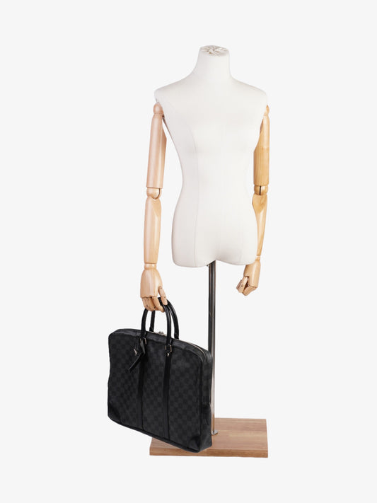 Louis Vuitton Briefcase Damier Graphite Coated Canvas