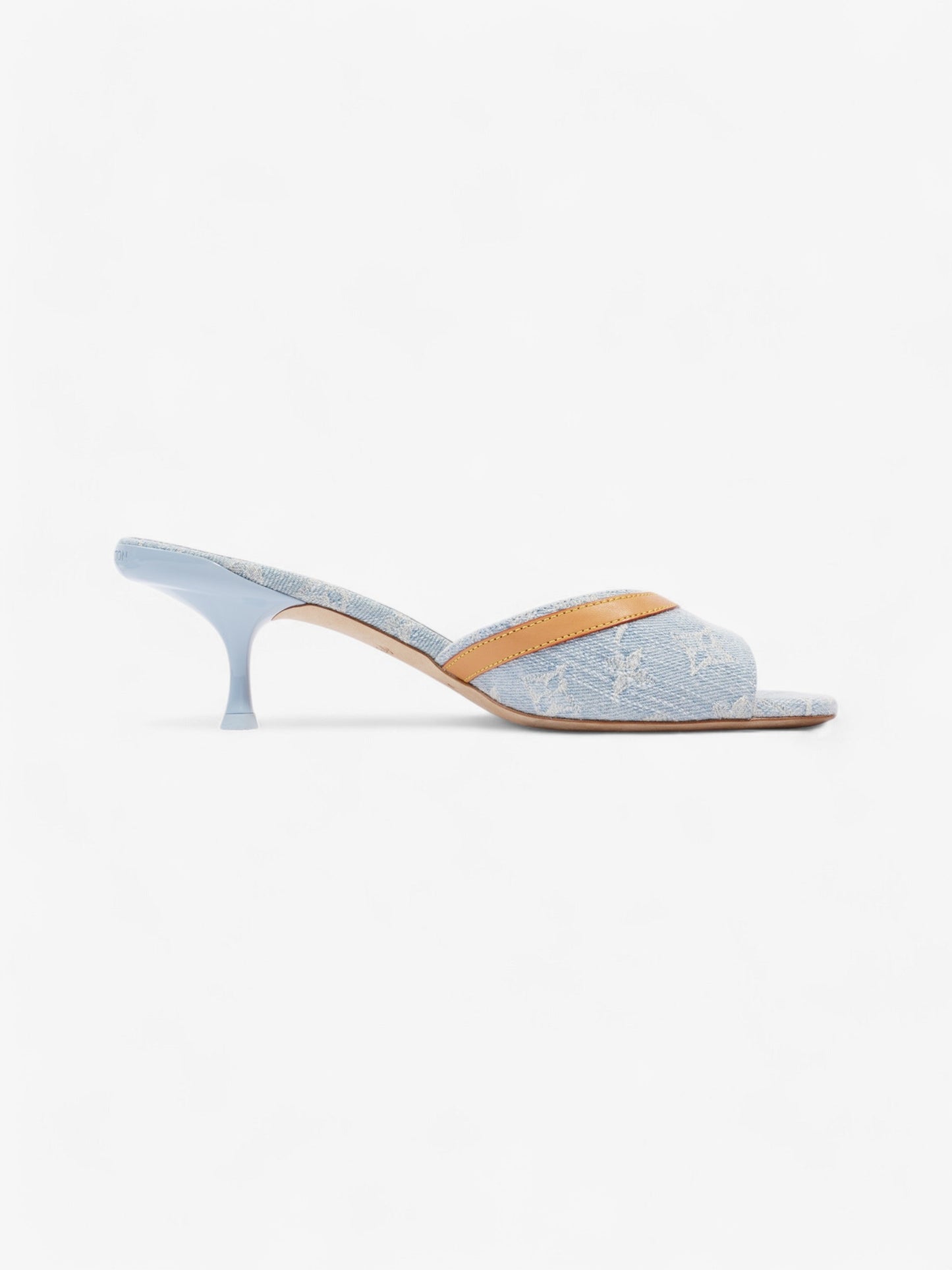 Louis Vuitton Neo Revival Mules Light blue / Beige  Canvas EU 38.5 UK 5.5