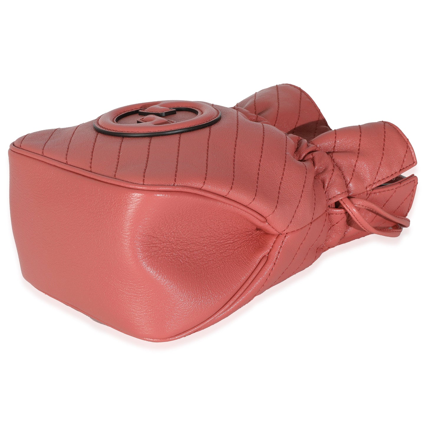 Gucci Pink Calfskin Blondie Bucket Bag