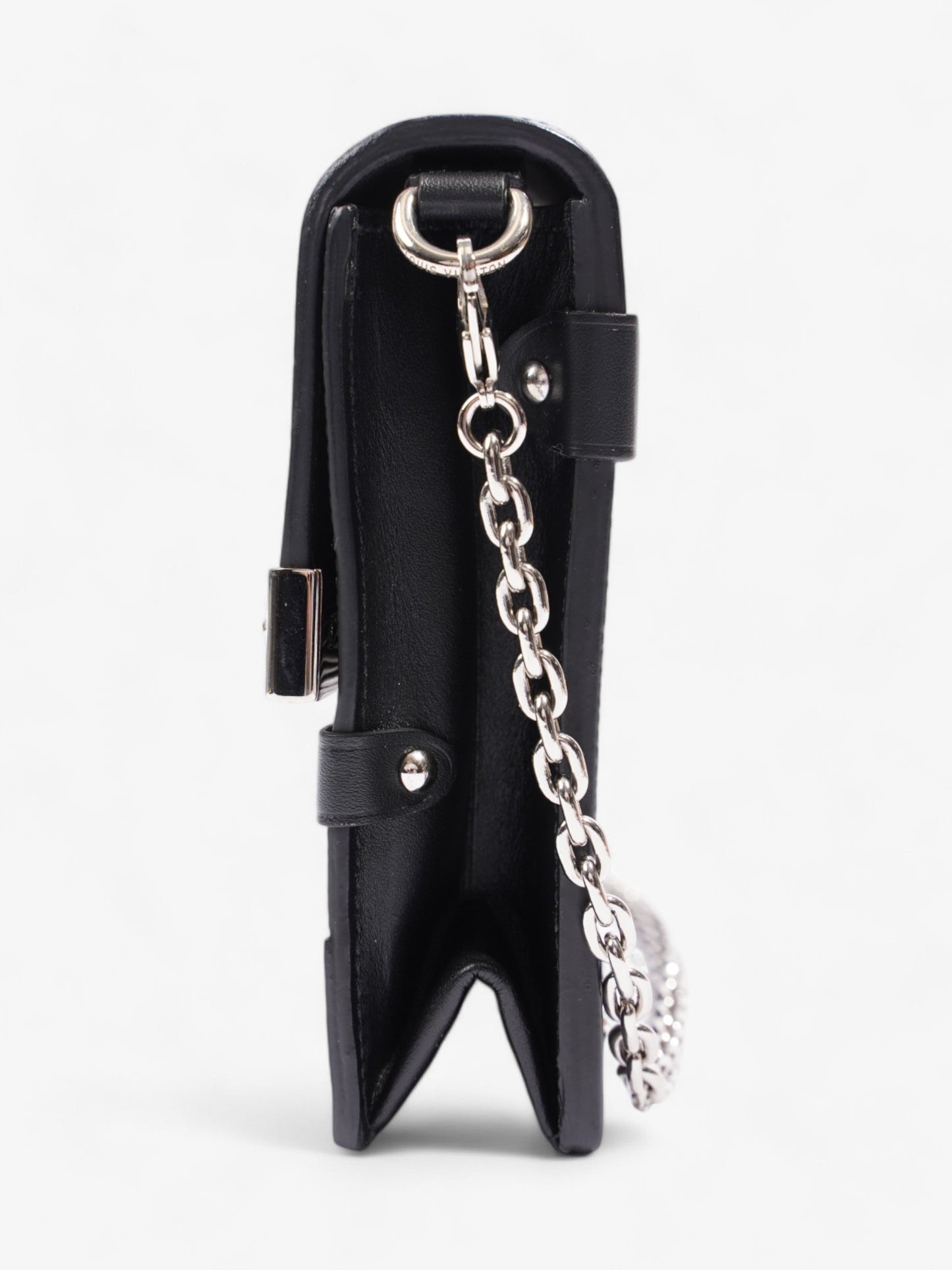 Louis Vuitton Trunk Chain Wallet Black Epi Leather