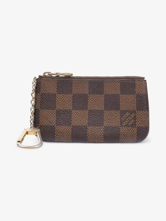 Louis Vuitton Pochette Cles Coin Purse Damier Ebene Coated Canvas
