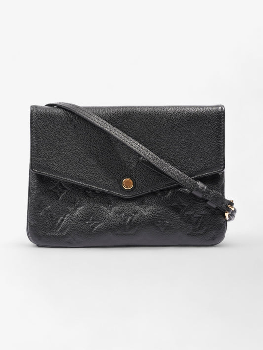 Louis Vuitton Twice Pouch Black Empreinte Leather