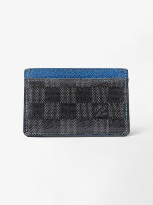 Louis Vuitton Card Holder Damier Graphite / Blue Coated Canvas