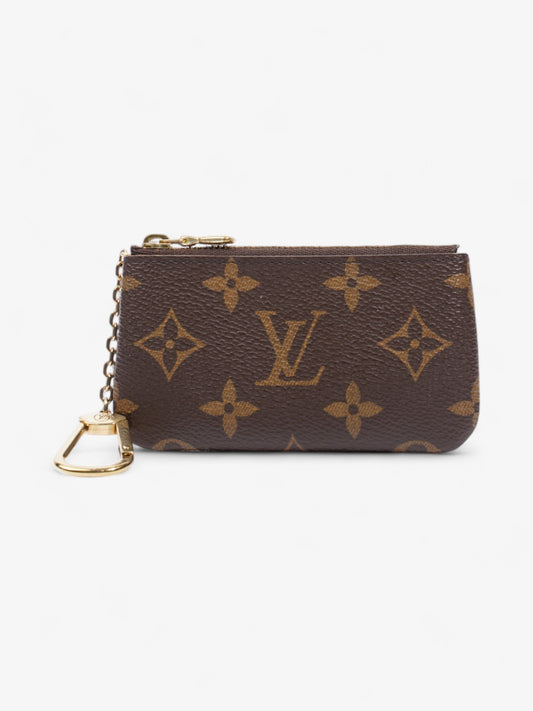 Louis Vuitton Pochette Cles Coin Purse Monogram Coated Canvas