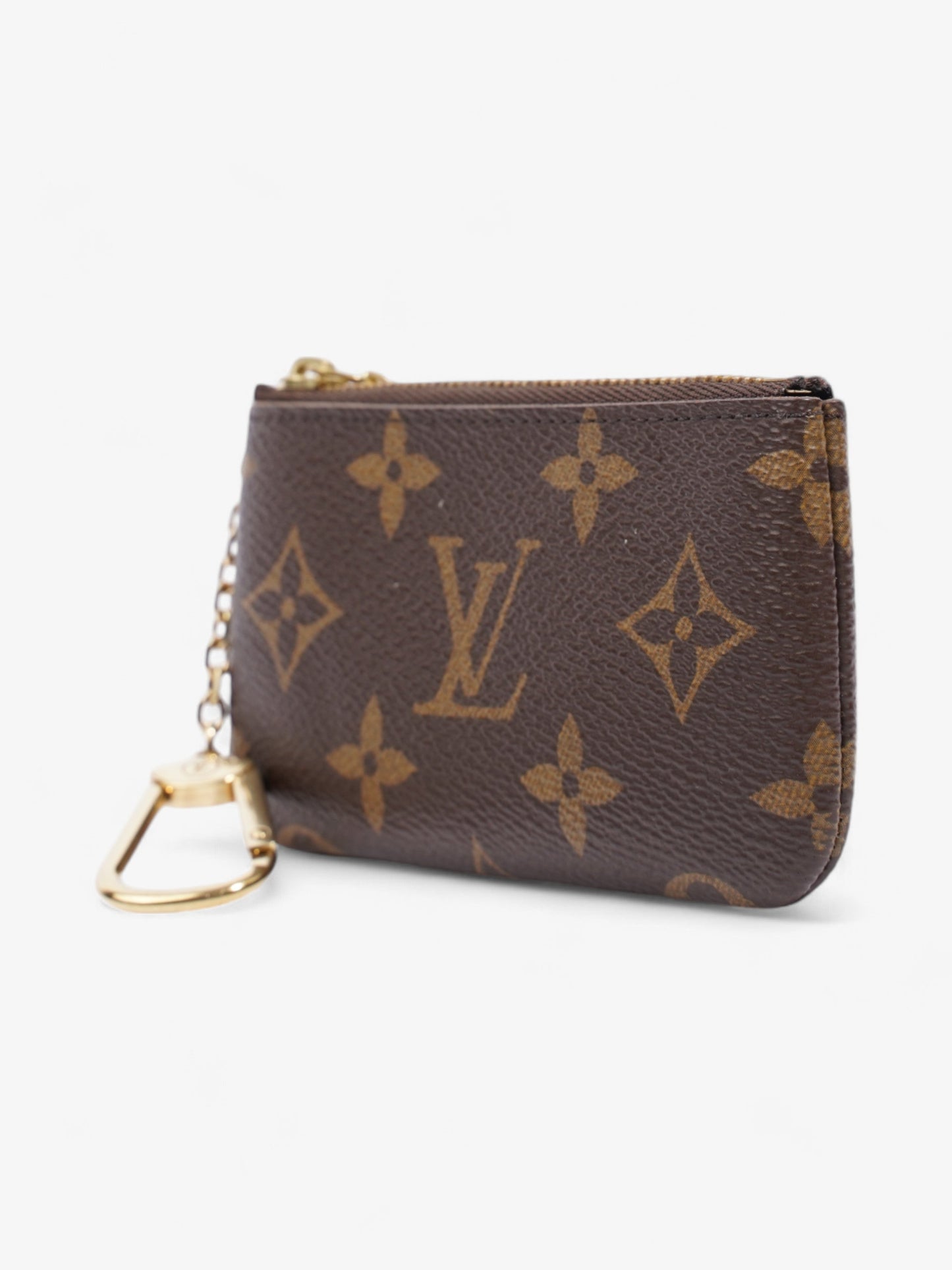 Louis Vuitton Pochette Cles Coin Purse Monogram Coated Canvas