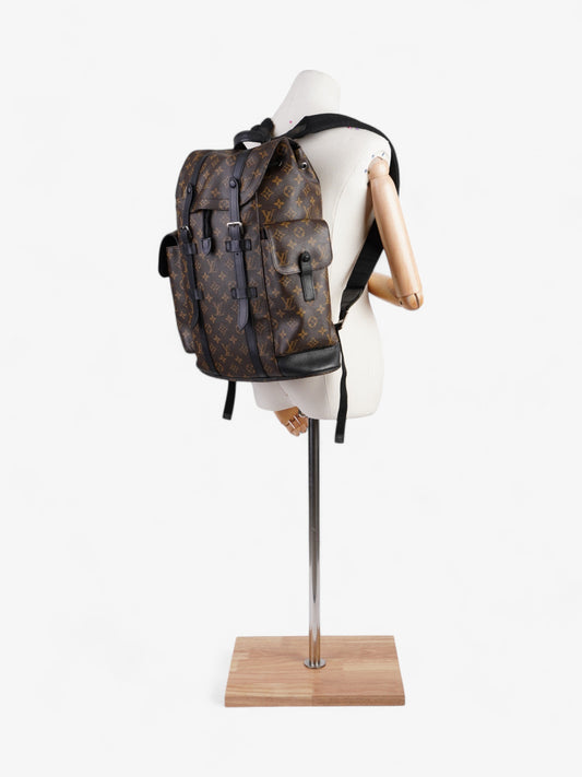 Louis Vuitton Christopher Monogram / Black Coated Canvas MM