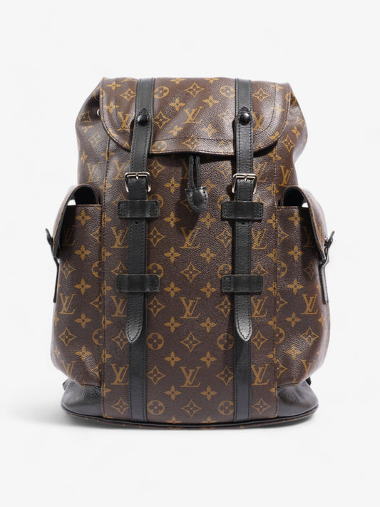 Louis Vuitton Christopher Monogram / Black Coated Canvas MM
