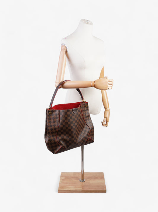 Louis Vuitton Caissa Damier Ebene Coated Canvas