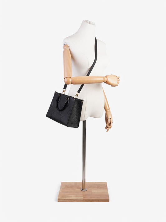 Louis Vuitton On the go Black Embossed Leather MM
