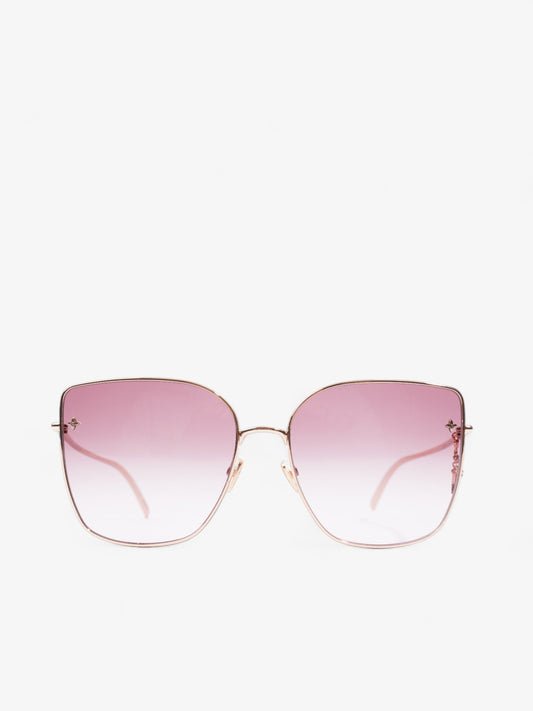 Louis Vuitton LV Charm Cat Eye Sunglasses Pink Gold Acetate 140mm