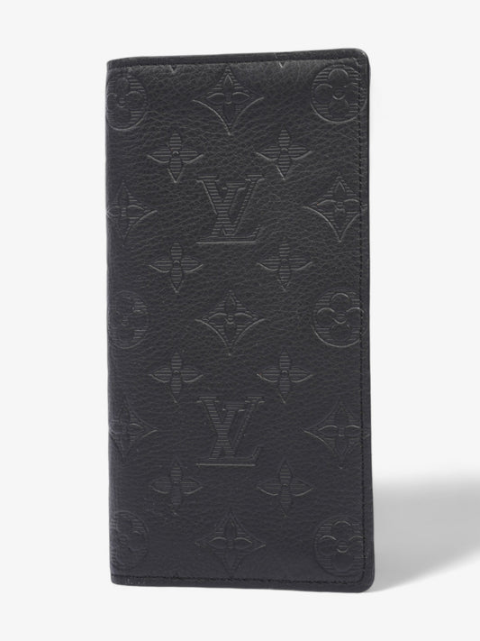Louis Vuitton Brazza Wallet Black Monogram Vachetta Leather