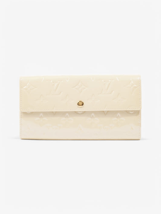 Louis Vuitton Sarah Wallet Cream Vernis Leather