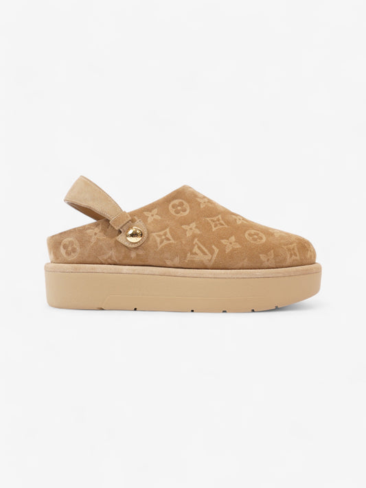 Louis Vuitton Aspen Platform Clogs Beige  Suede EU 41 UK 7