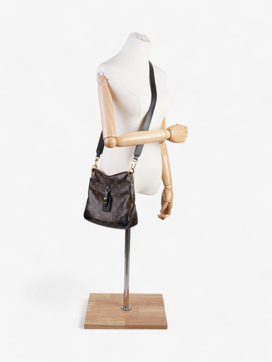 Louis Vuitton Odeon Monogram / Black Coated Canvas PM