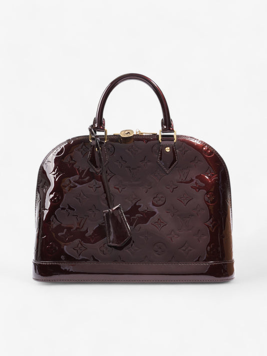 Louis Vuitton Alma Monogram Vernis / Amarante Vernis Leather PM