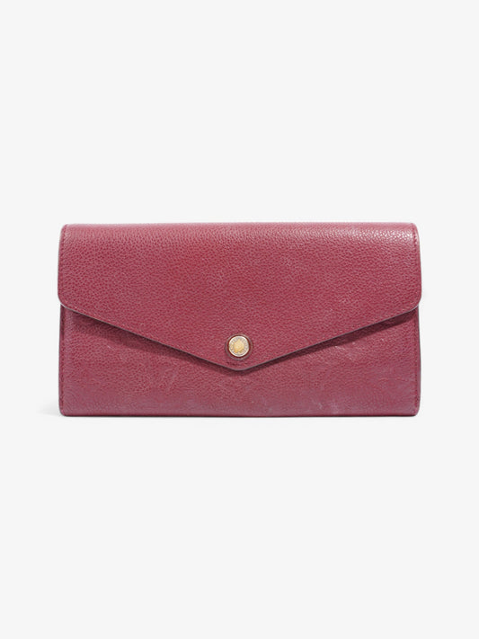 Louis Vuitton Sarah Wallet Raisin Empreinte Leather