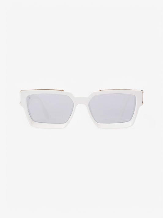 Louis Vuitton 1.1 Millionaires Sunglasses White / Gold Acetate 145mm