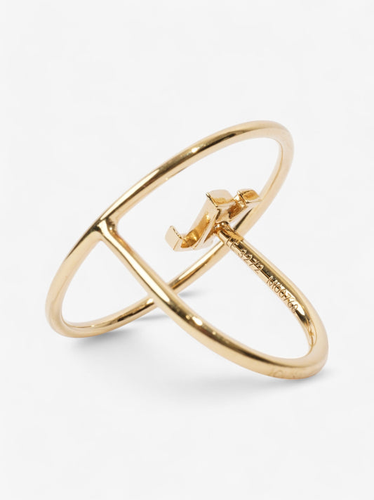 Louis Vuitton LV Eclipse Bague Gold Base Metal Small (Circumference - 51mm)