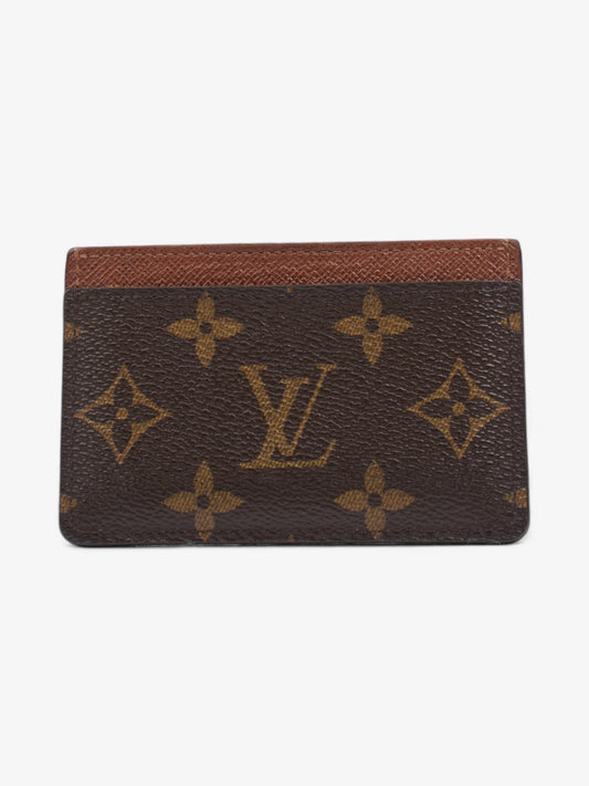 Louis Vuitton Card Case Holder Monogram / Brown Canvas