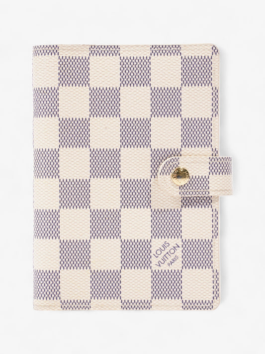 Louis Vuitton Ring Agenda Cover Damier Azur Coated Canvas Small