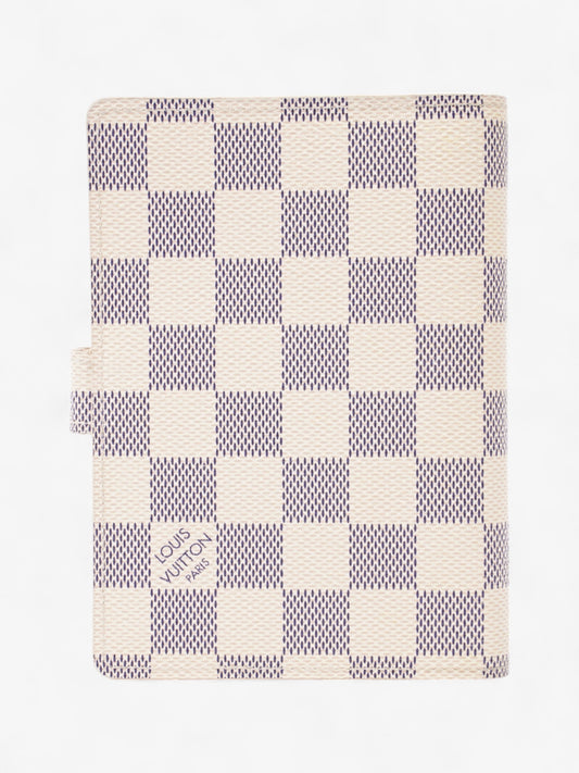 Louis Vuitton Ring Agenda Cover Damier Azur Coated Canvas Small