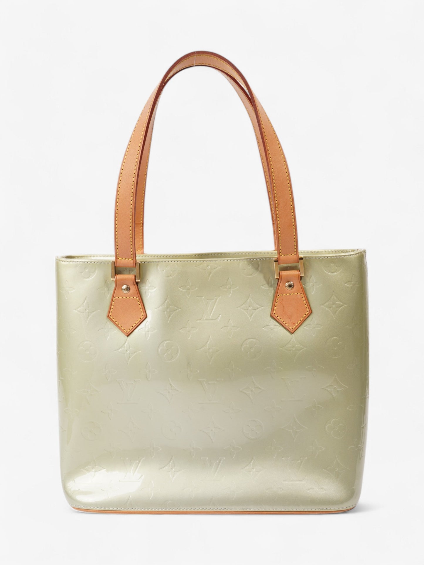 Louis Vuitton Houston Monogram Vernis / Apple Green Vernis Leather