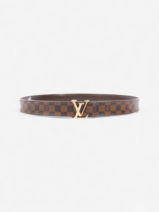 Louis Vuitton LV Initiales Reversible Belt Damier Ebene Coated Canvas 80cm / 32"