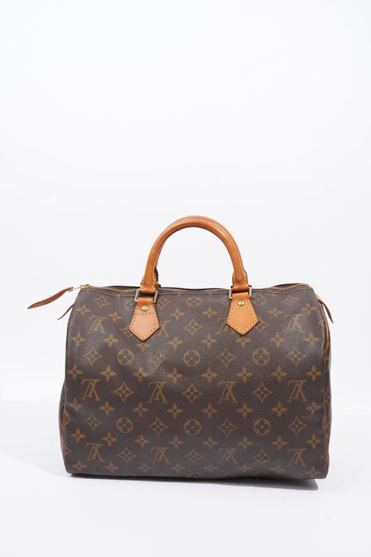 Louis Vuitton Speedy Brown / Monogram Coated Canvas 30