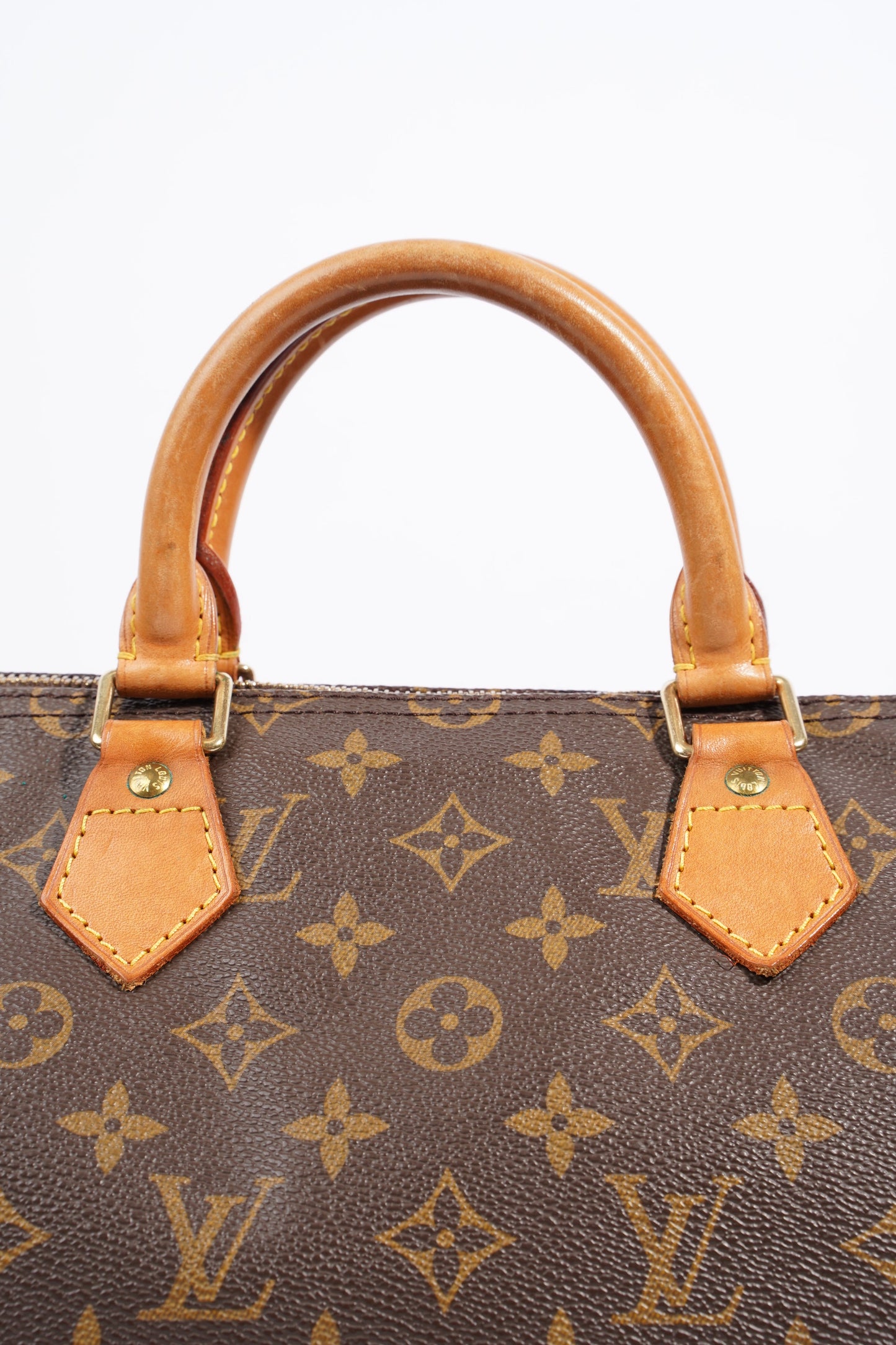 Louis Vuitton Speedy Brown / Monogram Coated Canvas 35