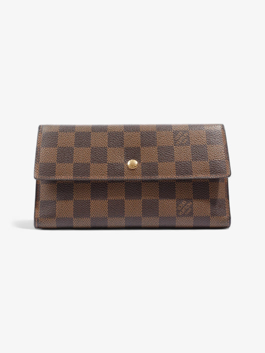 Louis Vuitton Sarah Wallet Damier Ebene Coated Canvas