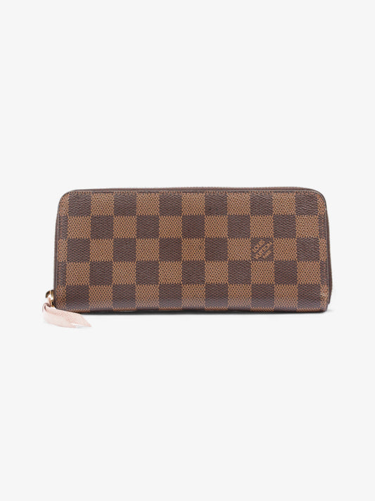 Louis Vuitton Clemence Damier Ebene / Rose Ballerine Coated Canvas