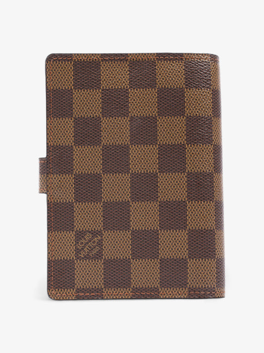 Louis Vuitton Agenda Cover Damier Ebene Coated Canvas