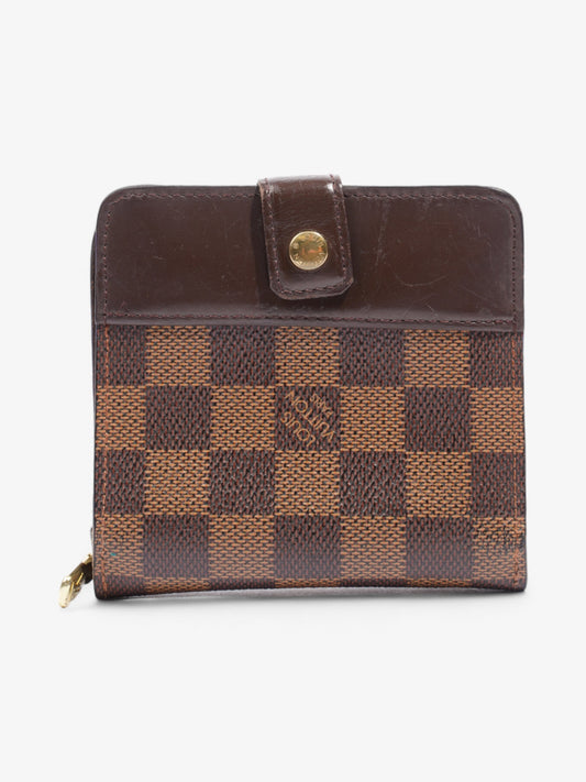 Louis Vuitton Compact Zip Around Wallet Damier Ebene Coated Canvas