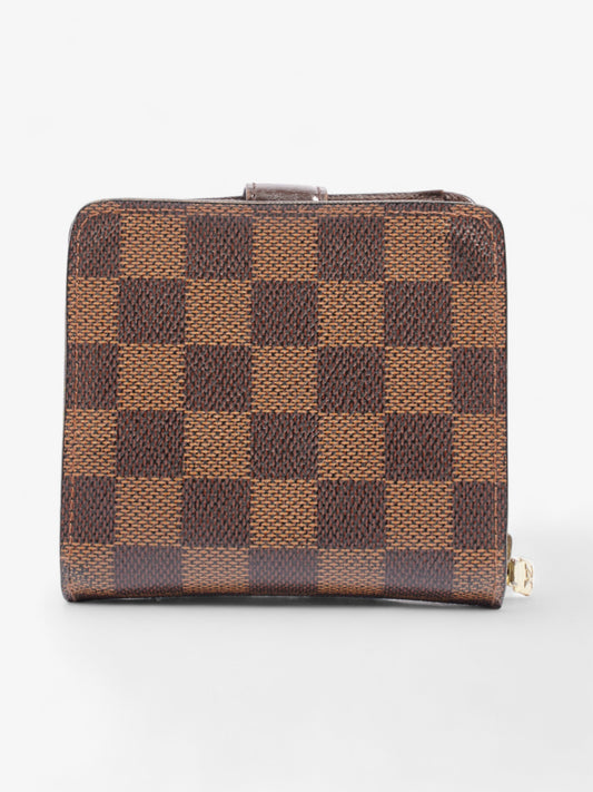 Louis Vuitton Compact Zip Around Wallet Damier Ebene Coated Canvas