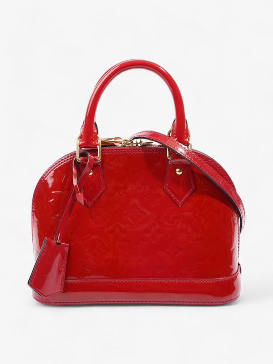 Louis Vuitton Alma Red Monogram Vernis Leather BB
