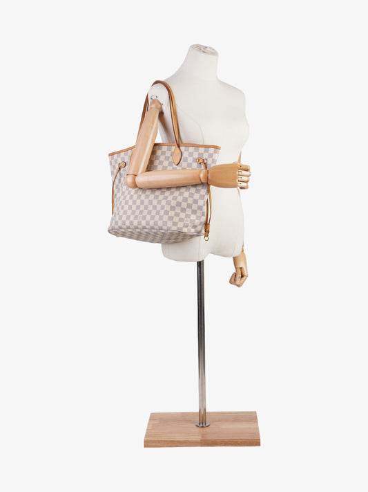 Louis Vuitton Neverfull Damier Azur Coated Canvas MM