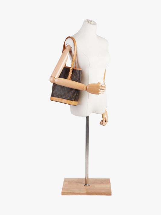 Louis Vuitton Bucket PM  Monogram Coated Canvas PM