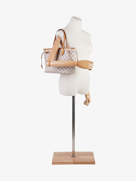 Louis Vuitton Neverfull Damier Azur Coated Canvas PM