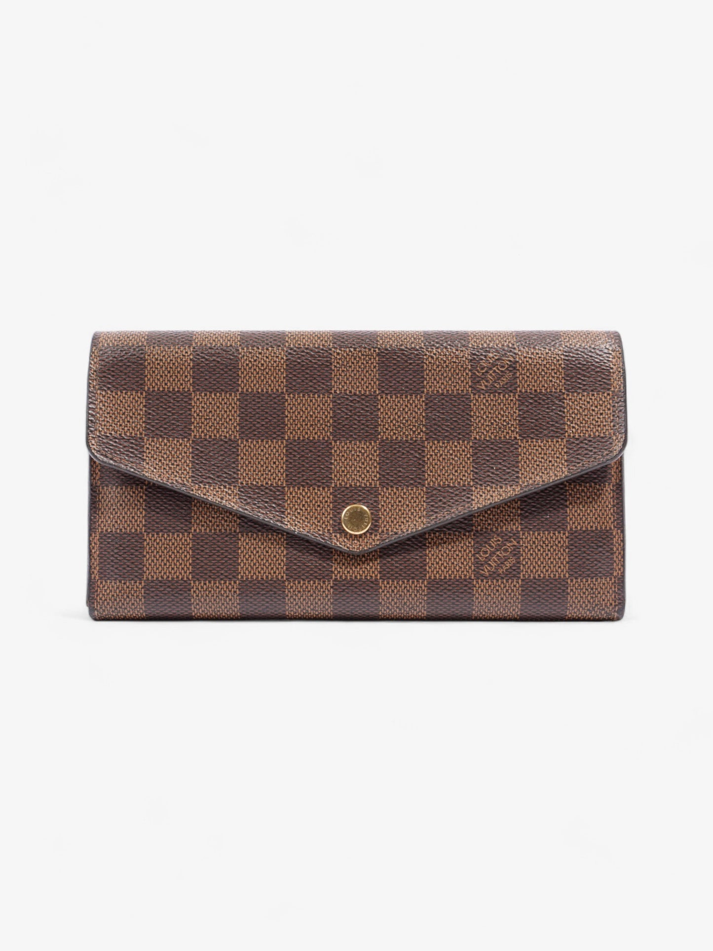 Louis Vuitton Sarah Wallet Damier Ebene Coated Canvas