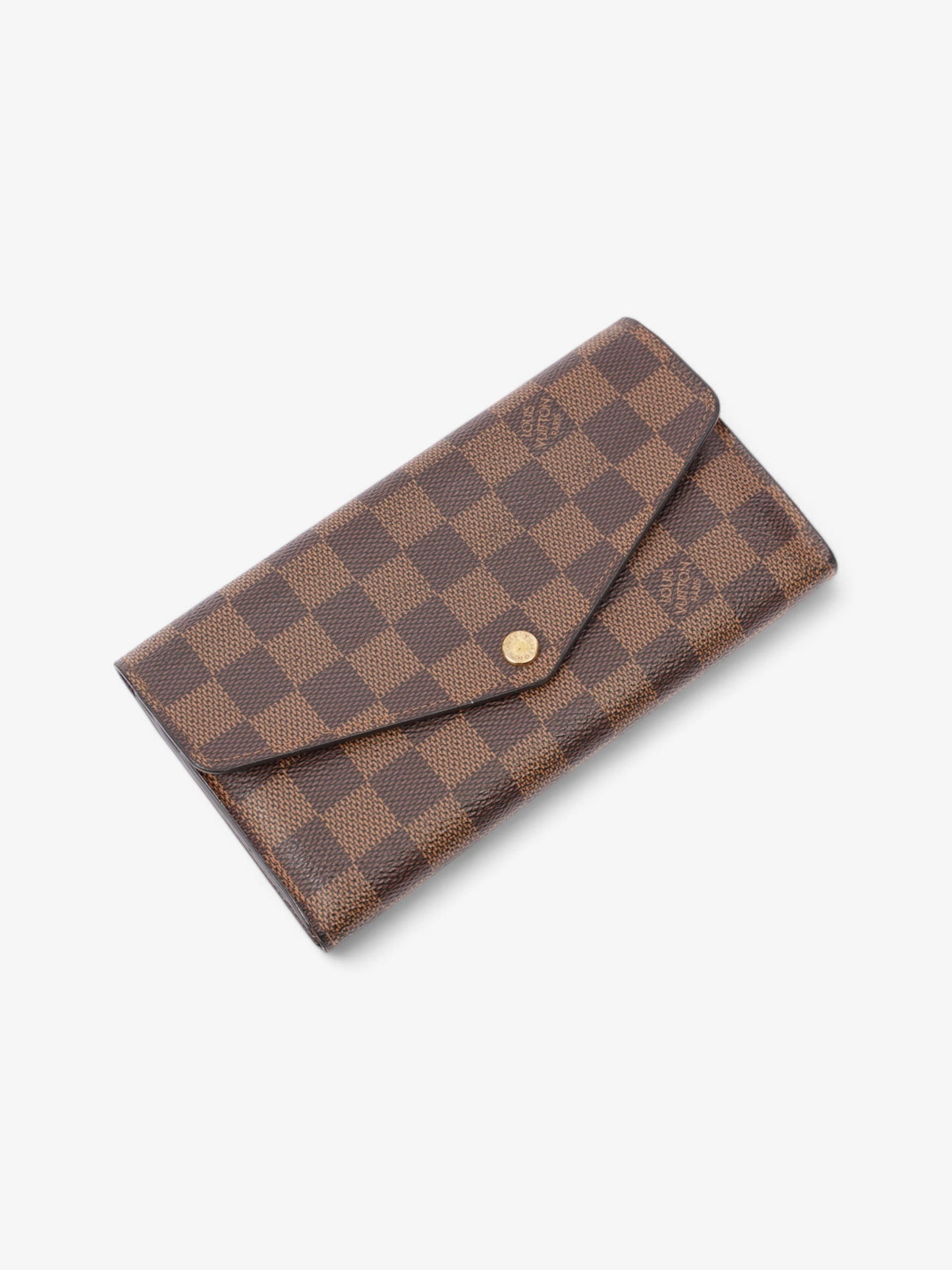 Louis Vuitton Sarah Wallet Damier Ebene Coated Canvas