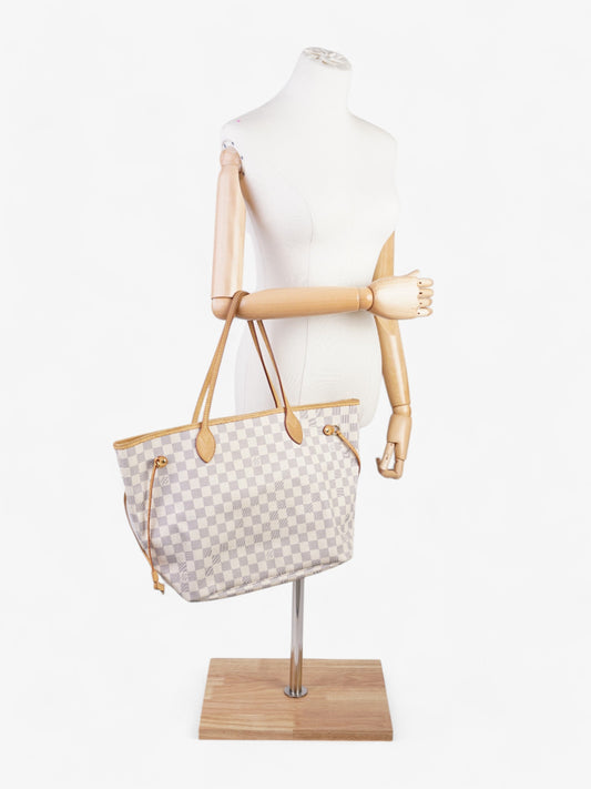 Louis Vuitton Neverfull Damier Azur Coated Canvas MM