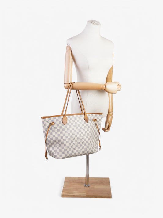 Louis Vuitton Neverfull Damier Azur Coated Canvas MM