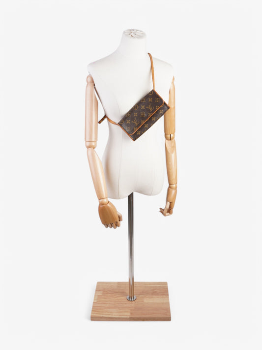 Louis Vuitton Twin Pochette Monogram Coated Canvas PM