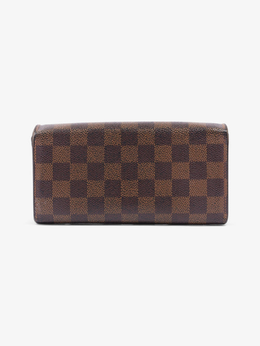 Louis Vuitton Sarah Wallet Damier Ebene Coated Canvas