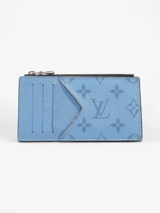 Louis Vuitton Card Holder Blue Leather