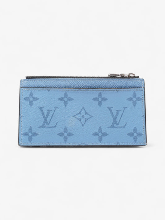 Louis Vuitton Card Holder Blue Leather