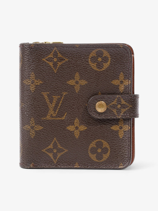 Louis Vuitton Compact Wallet Monogram Coated Canvas