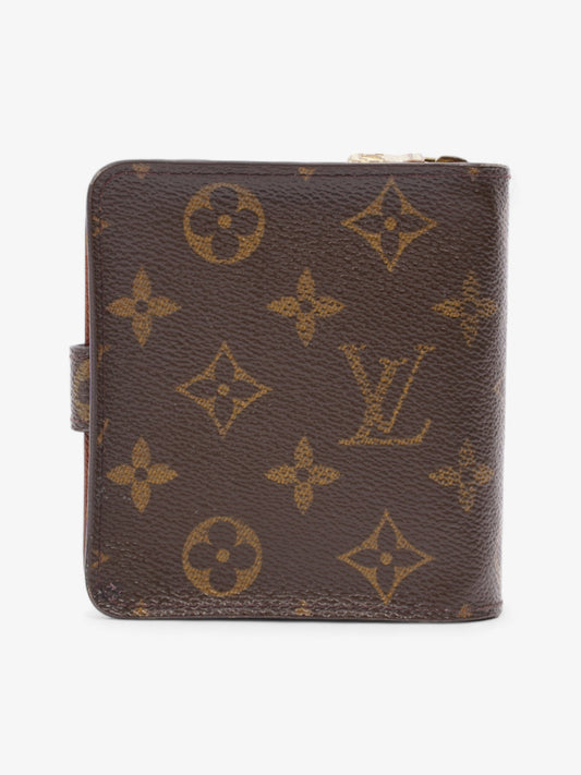 Louis Vuitton Compact Wallet Monogram Coated Canvas