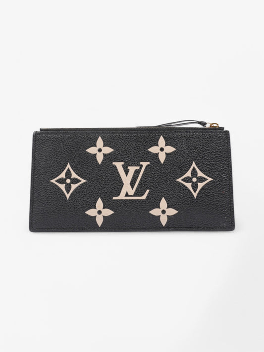 Louis Vuitton Pochette Fèlicie Pouch Black / Beige  Leather
