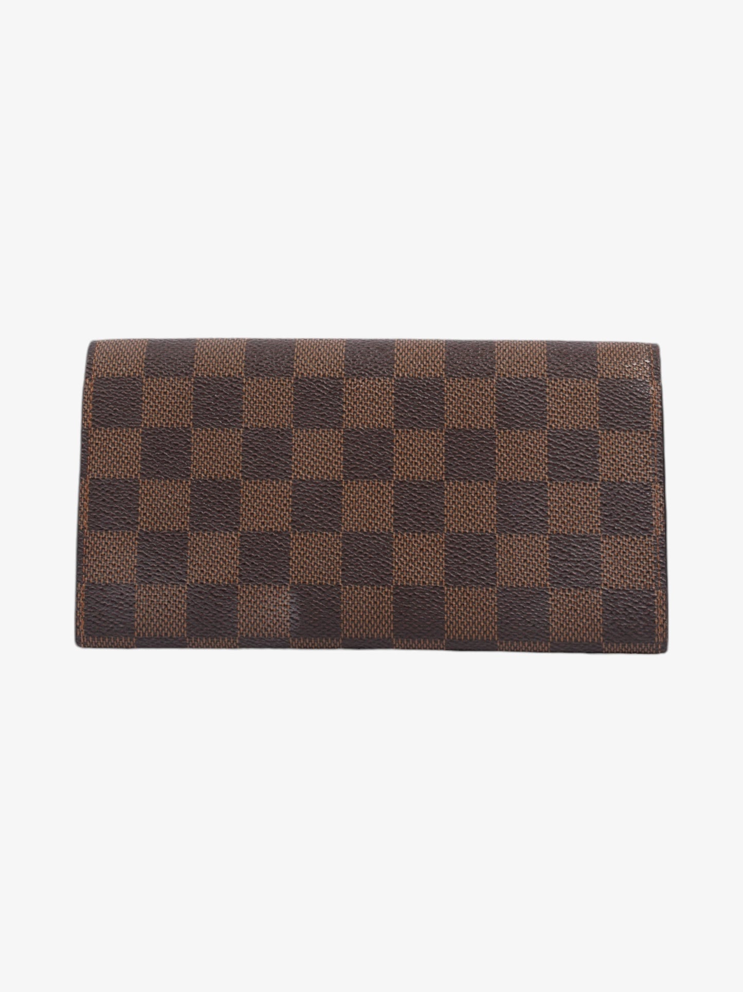 Louis Vuitton Emilie Damier Ebene / Rose Ballerine Coated Canvas